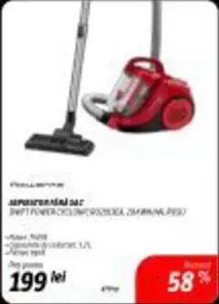 ASPIRATORUL SAC SWIFT POWER CYCLONIC ROWENTA PU93