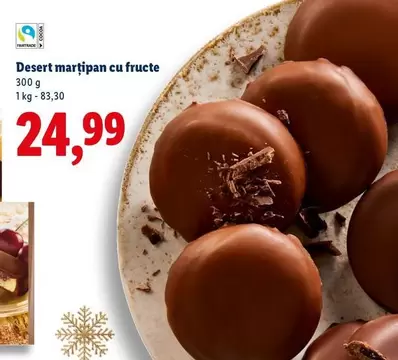 Desert marțipan cu fructe