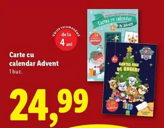 Carte cu calendar Advent