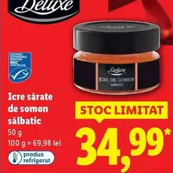 Icre sărate de somon sălbatic