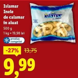 Inele de calamar în aluat