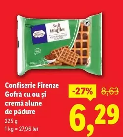 Gofră cu ou si cremă alune