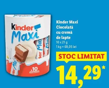 Kinder - Ciocolată cu cremă de lapte