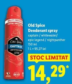 Deodorant spray