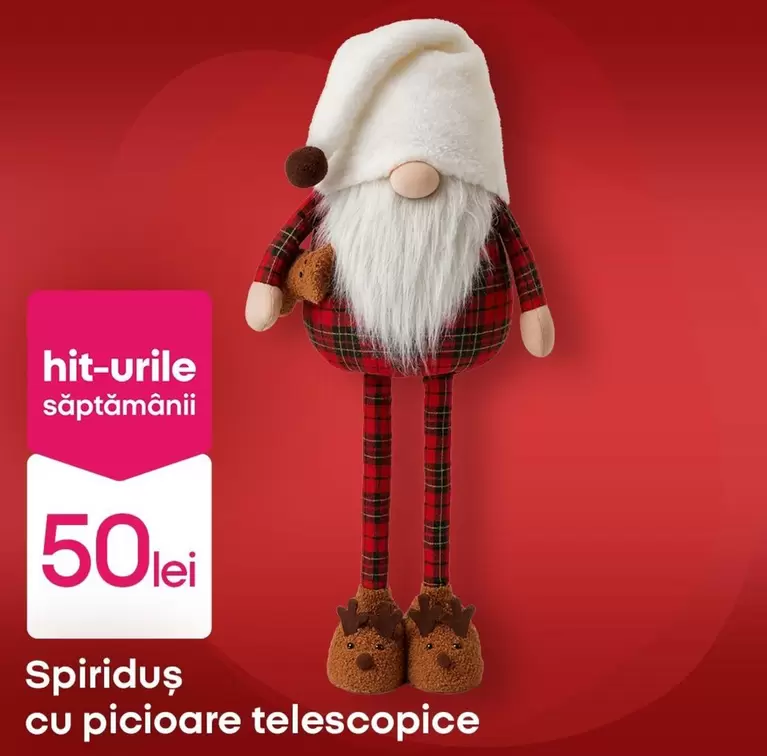 Spiriduș cu picioare telescopice