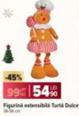Figurină extensibilă Turtă Dulce