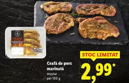 Ceafă de porc marinată