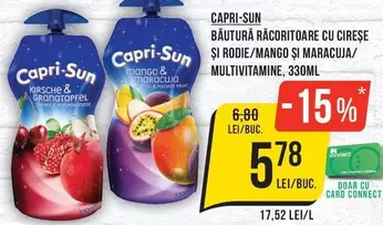 BĂUTURĂ RĂCORITOARE CU CIREȘE ȘI RODIE/MANGO ȘI MARACUJA/