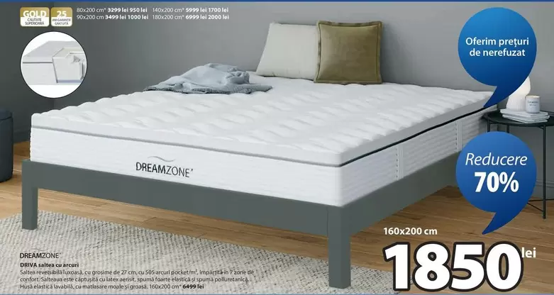 Saltea ortopedica cu arcuri impachetate individual