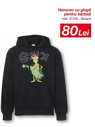 Hanorac cu glugă pentru bărbați