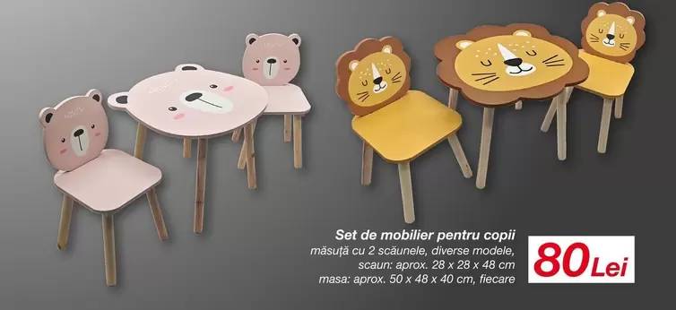 Set de mobilier pentru copil
