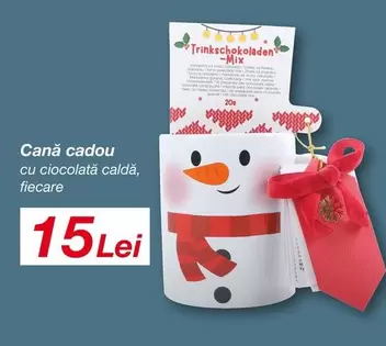 Cană cadou cu ciocolată caldă