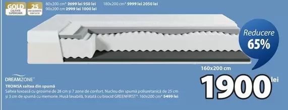 TROMOSA saltea din spumă