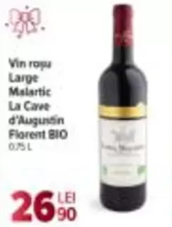 Vin roșu Large Malartic La Cave d'Augustin Florent BIO