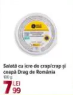 Salată cu icre de crap și ceapă