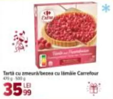 Tartă cu zmeură/bazea cu lămâie