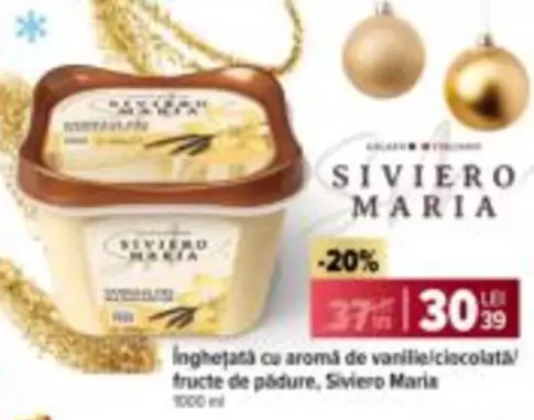 Inghețată cu aromă de vanilie/ciocolată/fructe de pădure