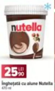 Nutella - Înghețată cu alune