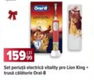 periuță electrică vitality pro Lion King - trusă călătorie