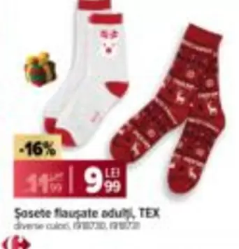 Şosete flausate adulți, TEX