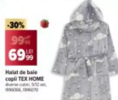 Halat de baie copii TEX HOME