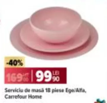 Serviciu de masă 18 piese Ege/Alfa
