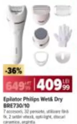 Philips - Epilator Wet& Dry BRE730/10