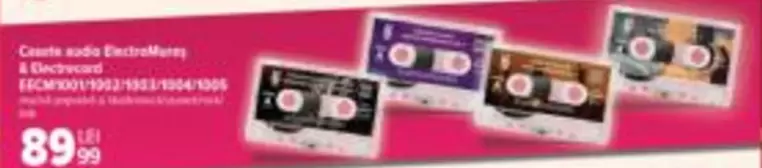 Casete audio ElectroMusic & Electrocard 11CM001/1002/1003/1004/1005