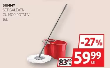 SET GĂLEATĂ CU MOP ROTATIV