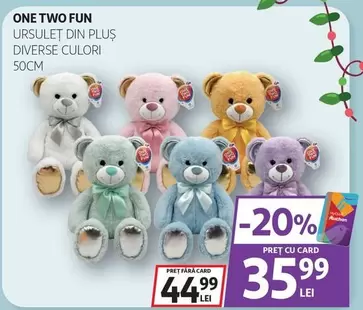 URSULET DIN PLUŞ DIVERSE CULORI