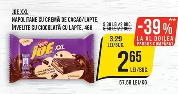 NAPOLITANE CU CREMĂ DE CACAO/LAPTE