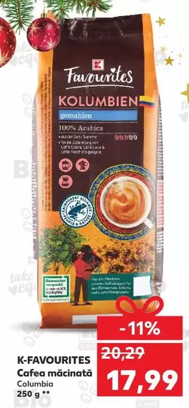 Cafea măcinată Columbia