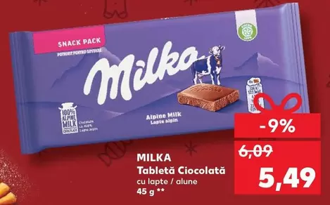 Milka - Tabletă Ciocolată