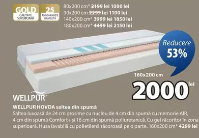 HOVDA saltea din spumă