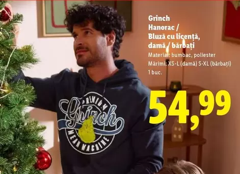 Grinch Hanorac/ Bluză cu licenţă, damă bărbați