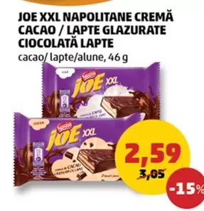 NAPOLITANE CREMĂ CACAO/LAPTE GLAZURATE CIOCOLATĂ LAPTE