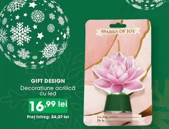 Decorațiune acrilică cu led