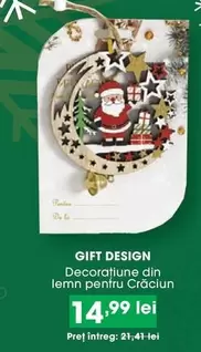 Decoratiune din lemn pentru Crăciun