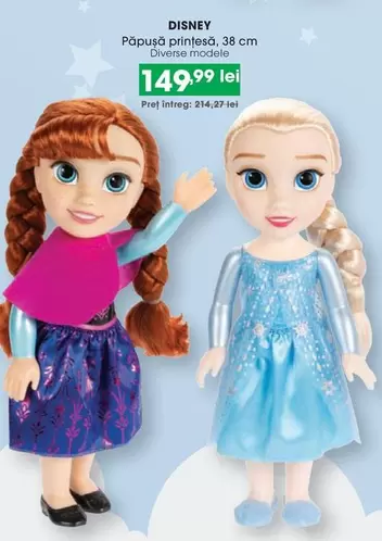 Păpușă prințesă, 38 cm