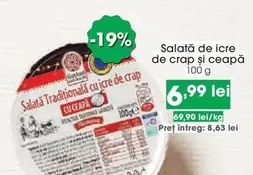 Salată de icre de crap și ceapă