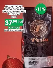 Cafea espresso boabe, intensitate 08, Napoli