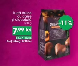 Turtă dulce cu caise și ciocolată
