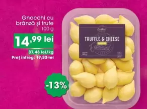 Gnocchi cu brânză şi trufe