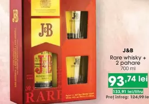 Rare whisky + 2 pahare