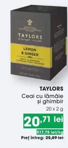 Taylors - Ceai cu lămâie şi ghimbir