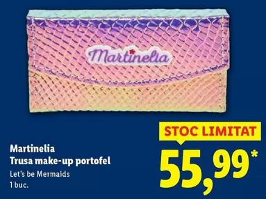 Trusa make-up portofel Let's be Mermaids