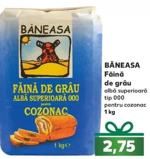 Făină de grâu albă superioară 000 pentru cozonac