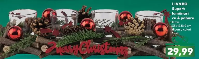 Suport lumânări cu 4 pahare