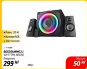 BOXE GAMING 2.3 629 TYTAN, NEGRU