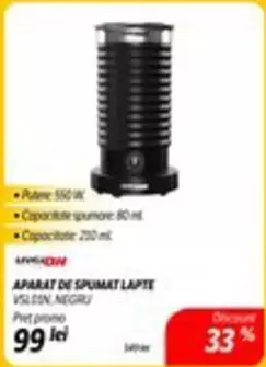 APARAT DE SPUMAT LAPTE VSL01N NEGRU